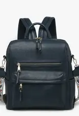 Jen & Co. Amelia Convertible Backpack, Navy