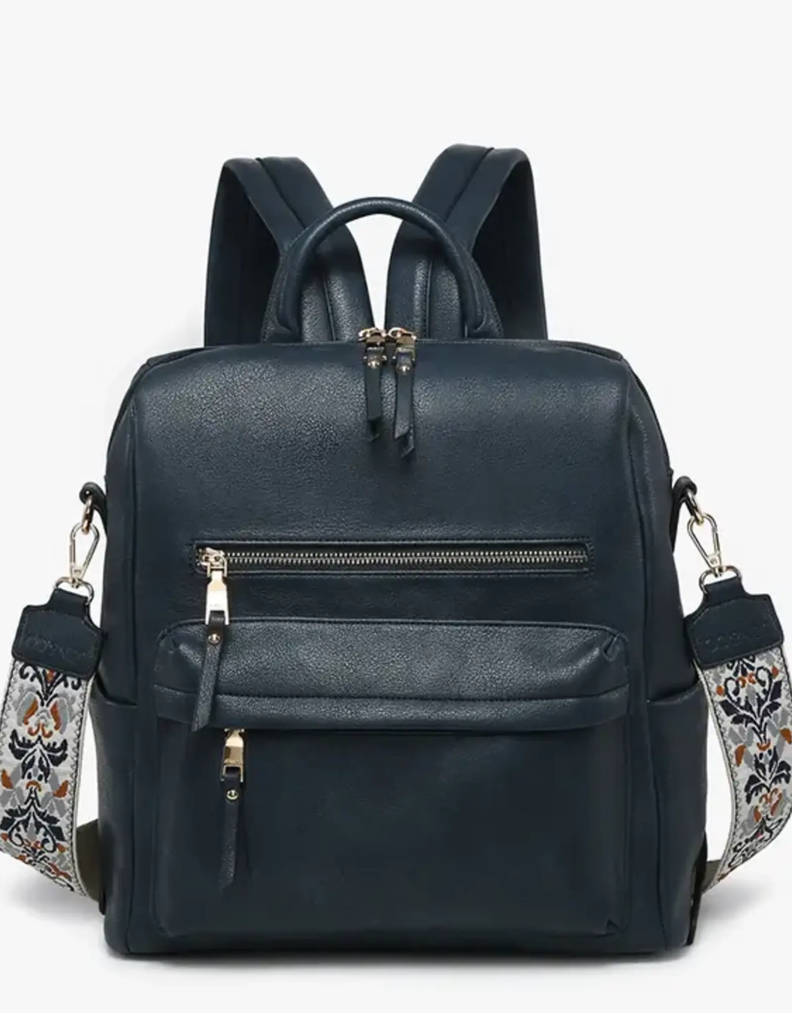 Jen & Co. Amelia Convertible Backpack, Navy