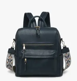 Jen & Co. Amelia Convertible Backpack, Navy