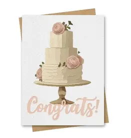 Paper Kuts Card, Wedding Cake Congrats