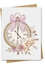 Paper Kuts Card, Antique Pocket Watch