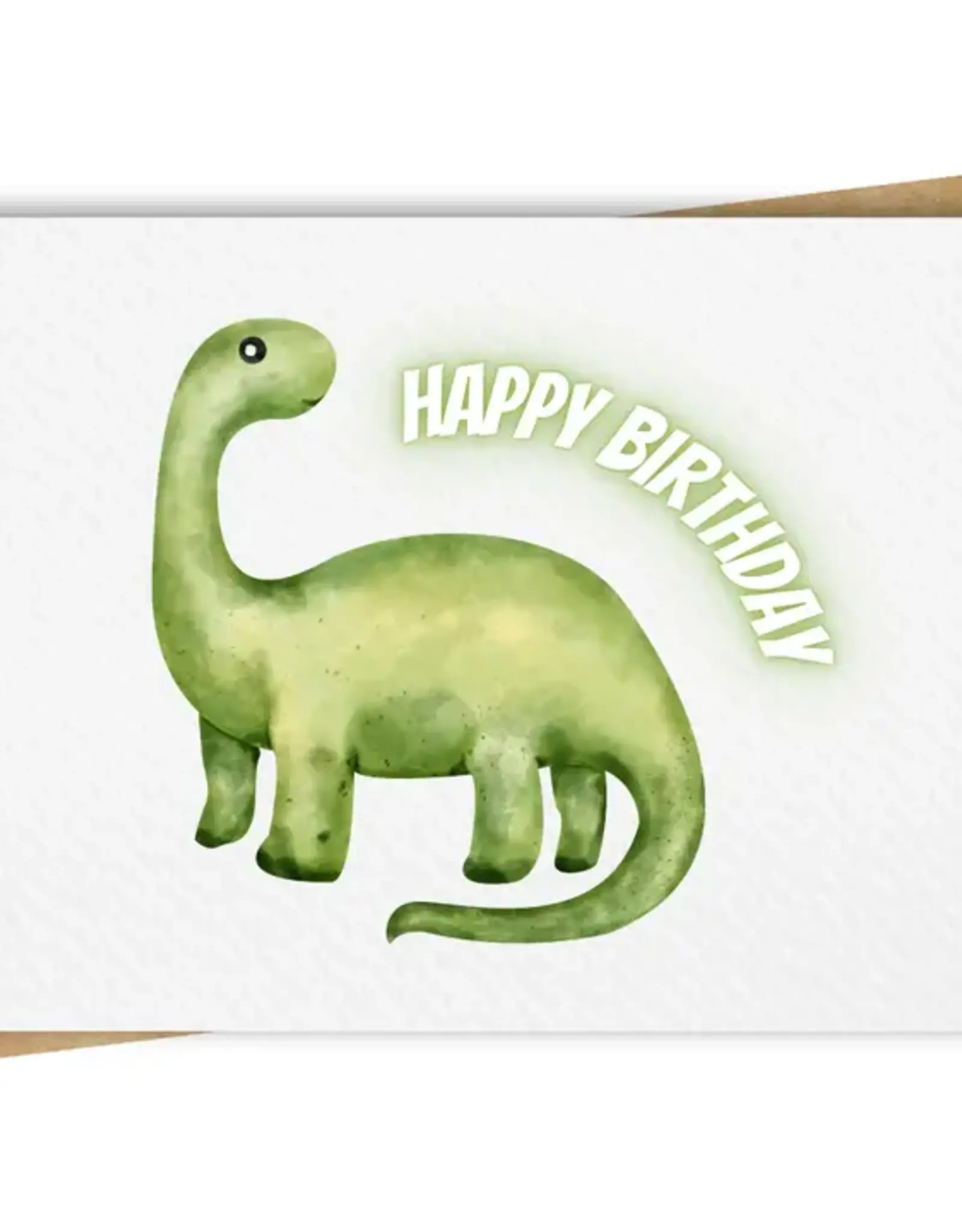 Paper Kuts Card, Happy Birthday Dinosaur