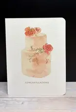 Paper Kuts Card, Congratulations Peach Cake