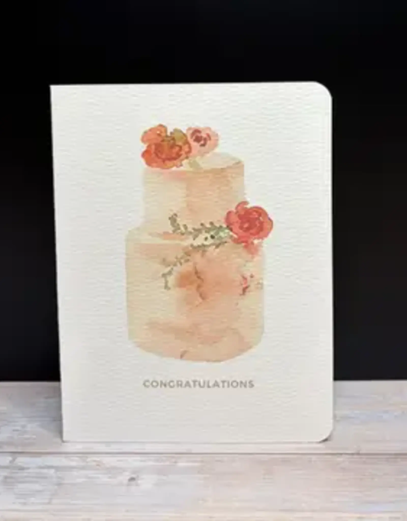 Paper Kuts Card, Congratulations Peach Cake