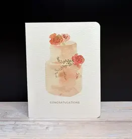 Paper Kuts Card, Congratulations Peach Cake