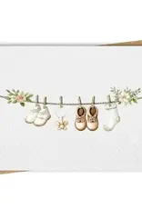 Paper Kuts Card, Watercolor Baby Clothing Line