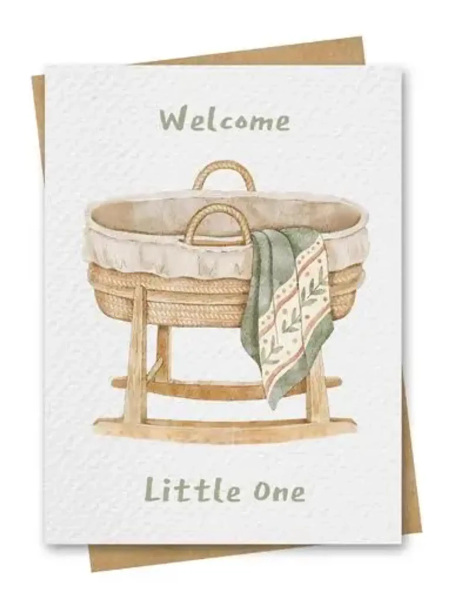Paper Kuts Card, Welcome Little One Bassinette