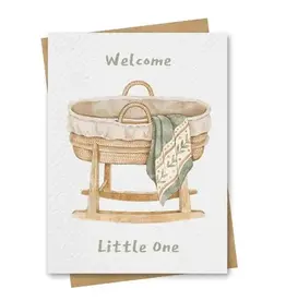 Paper Kuts Card, Welcome Little One Bassinette