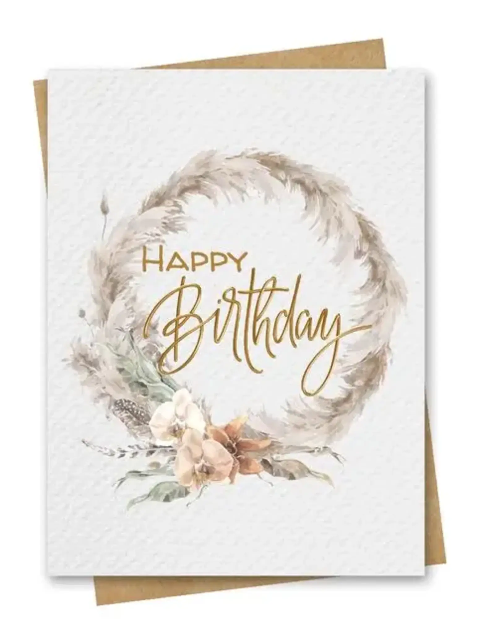 Paper Kuts Card, Happy Birthday Boho