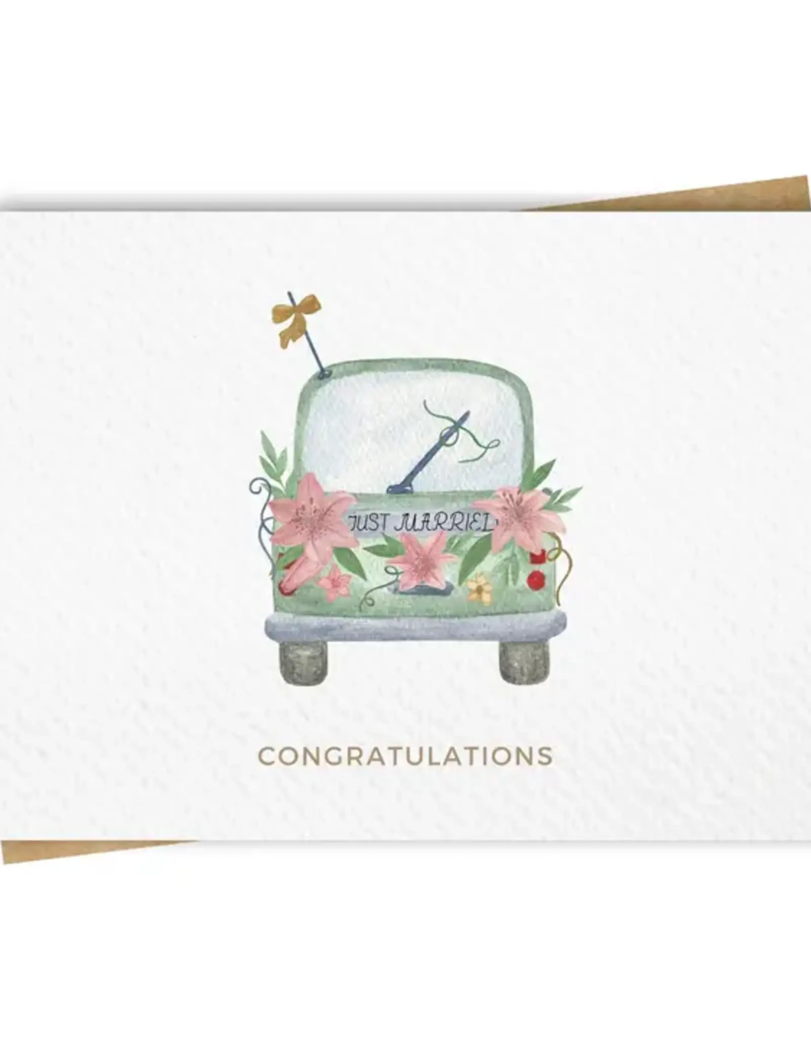 Paper Kuts Card, Boho Floral Thank You
