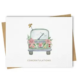 Paper Kuts Card, Boho Floral Thank You