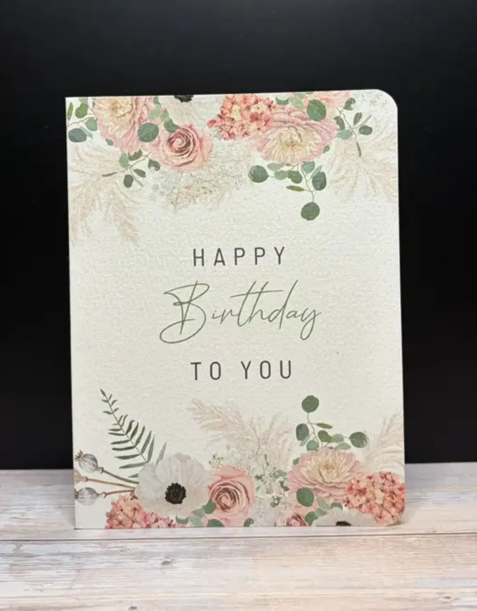Paper Kuts Card, Happy Birthday Pink Floral