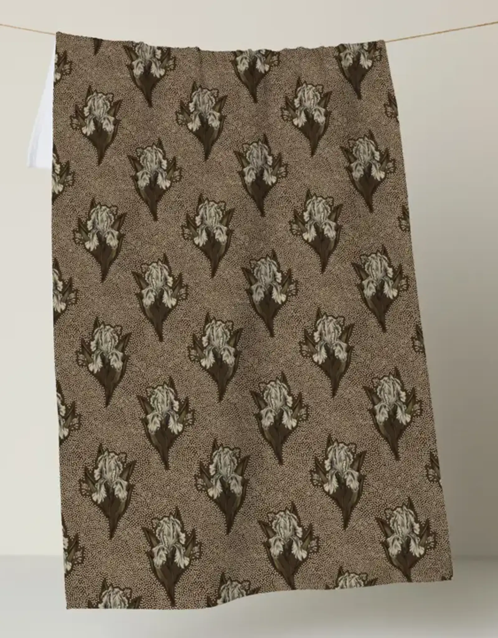 Geometry Tea Towel- Sepia Iris