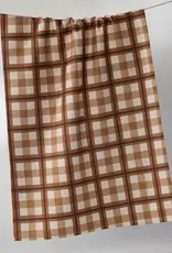 Geometry Tea Towel- Rich Cocoa
