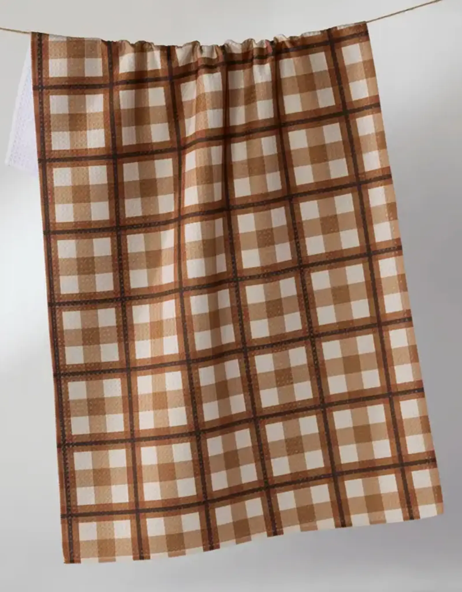 Geometry Tea Towel- Rich Cocoa