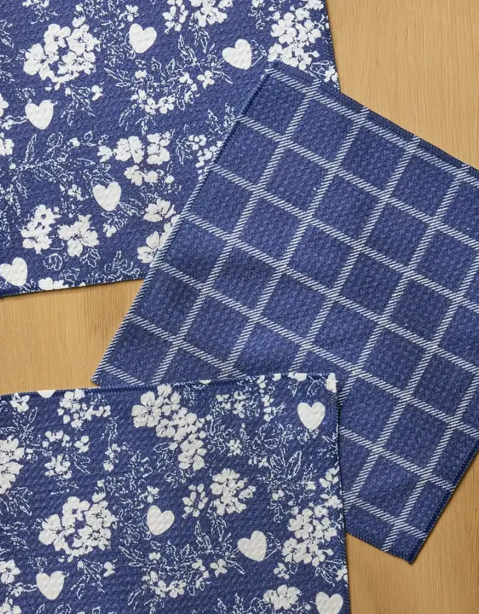 Geometry Dishcloth Set- Posy Plaid