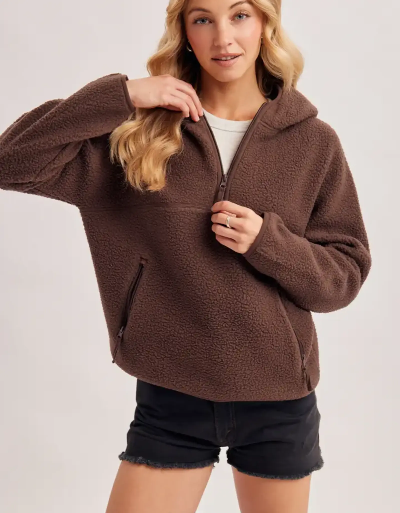 Sherpa Half Zip Pullover