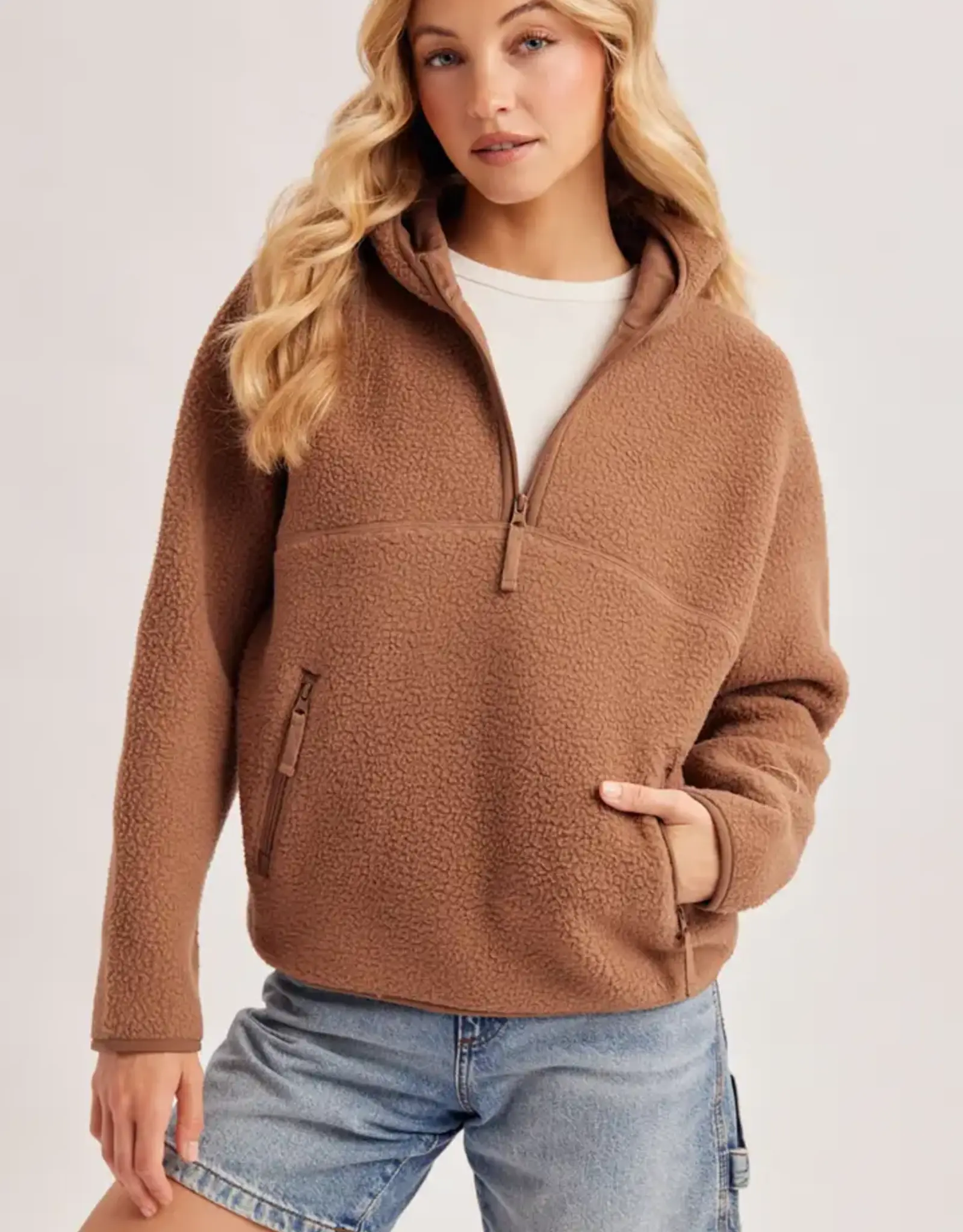 Sherpa Half Zip Pullover