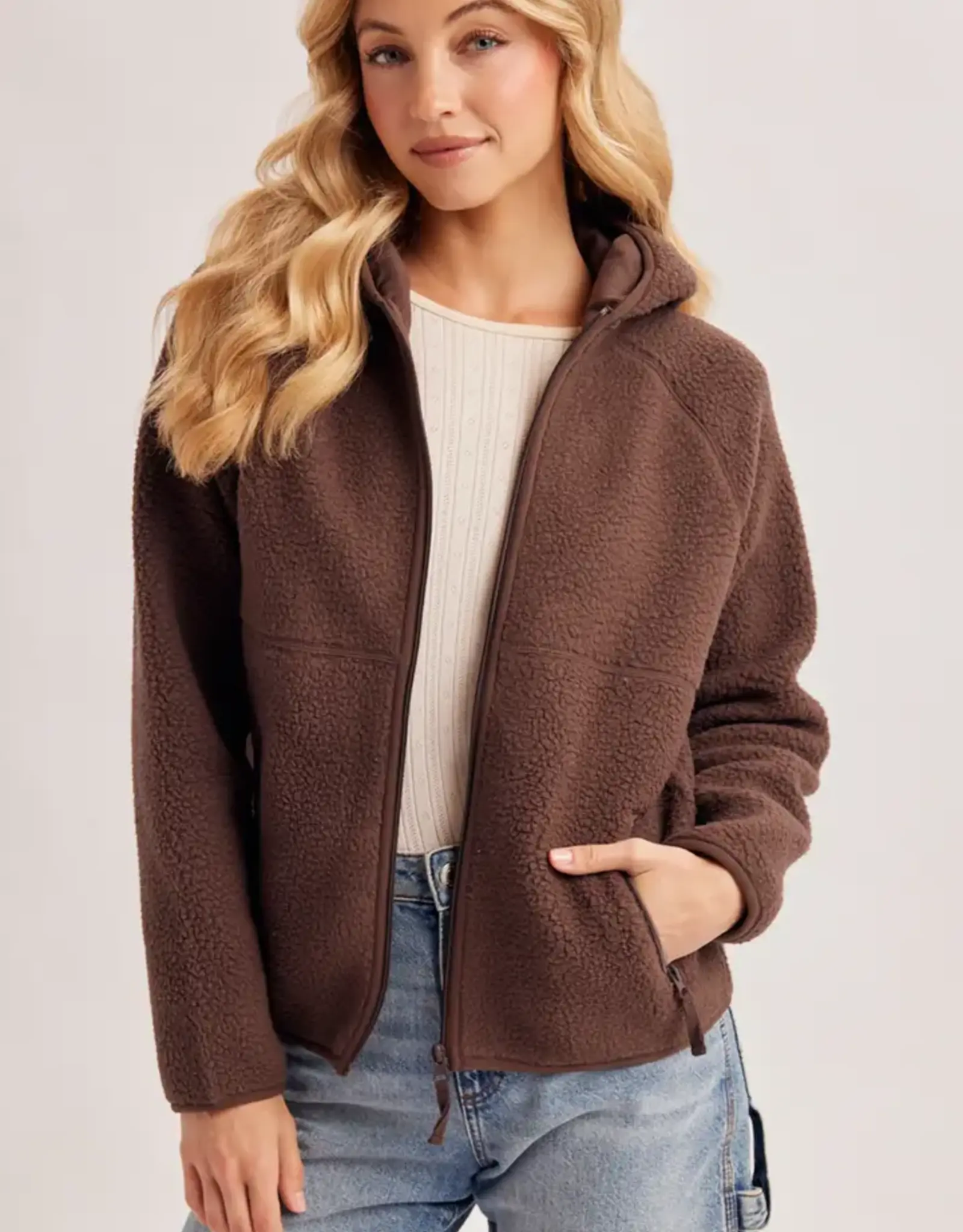 Sherpa Zip-Up Hoodie