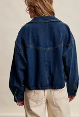 Listicle Oversized Utility Denim Jacket