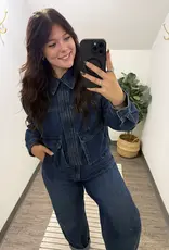 Listicle Oversized Utility Denim Jacket