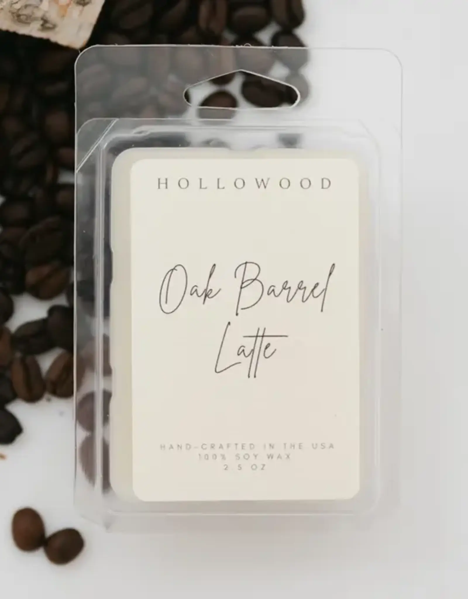 Hollowood Home Wax Melt, Oak Barrel Latte
