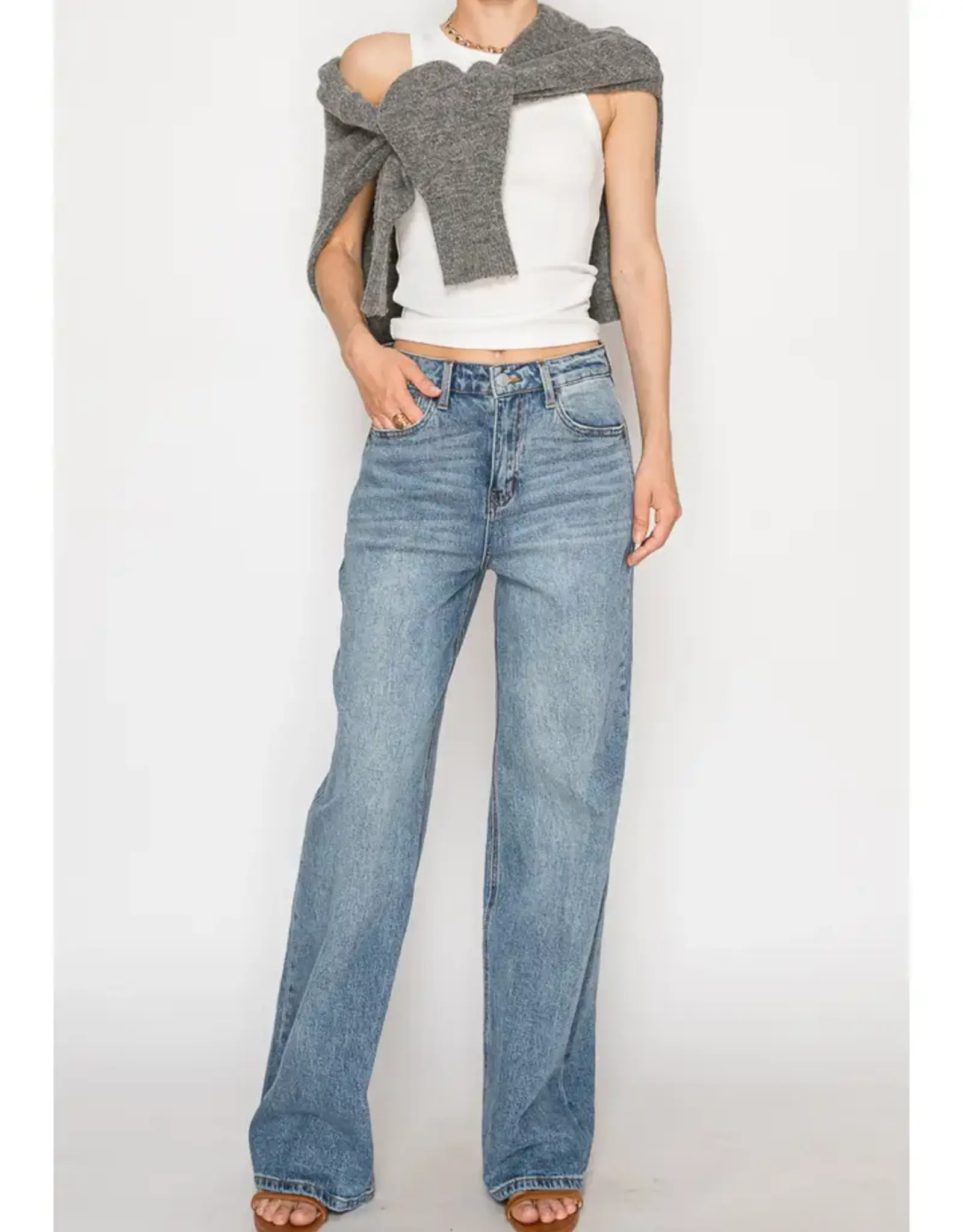 Artemis Vintage Ultra High Rise 90's Straight Jeans
