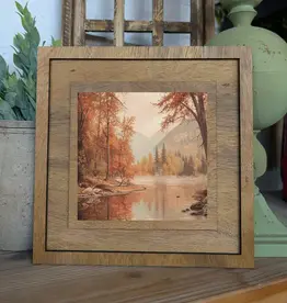 Redeemed Decor Square Framed Art, Autumn River