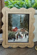 Redeemed Decor Scalloped Framed Art, Tree Farm 6x8"
