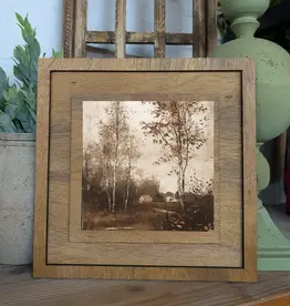 Redeemed Decor Square Framed Art, Antique Cottage