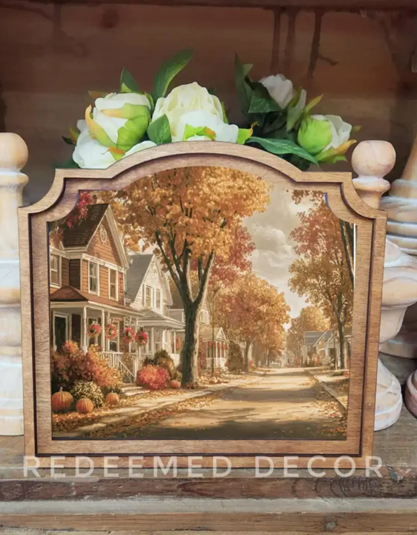 Redeemed Decor Provincial Framed Art, Autumn Street