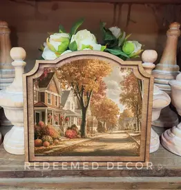 Redeemed Decor Provincial Framed Art, Autumn Street