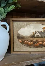 Redeemed Decor Box Framed Art, Pumpkin Farmhouse