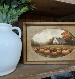 Redeemed Decor Box Framed Art, Pumpkin Farmhouse