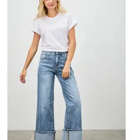 Saige Denim Mid Rise Cuffed Jeans