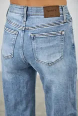 Saige Denim Mid Rise Cuffed Jeans