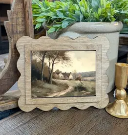Redeemed Decor Scalloped Framed Art, Moddy Cottage 6x8"