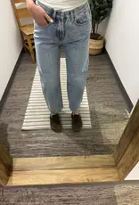 Saige Denim High Rise Curve Barrel Leg Jeans