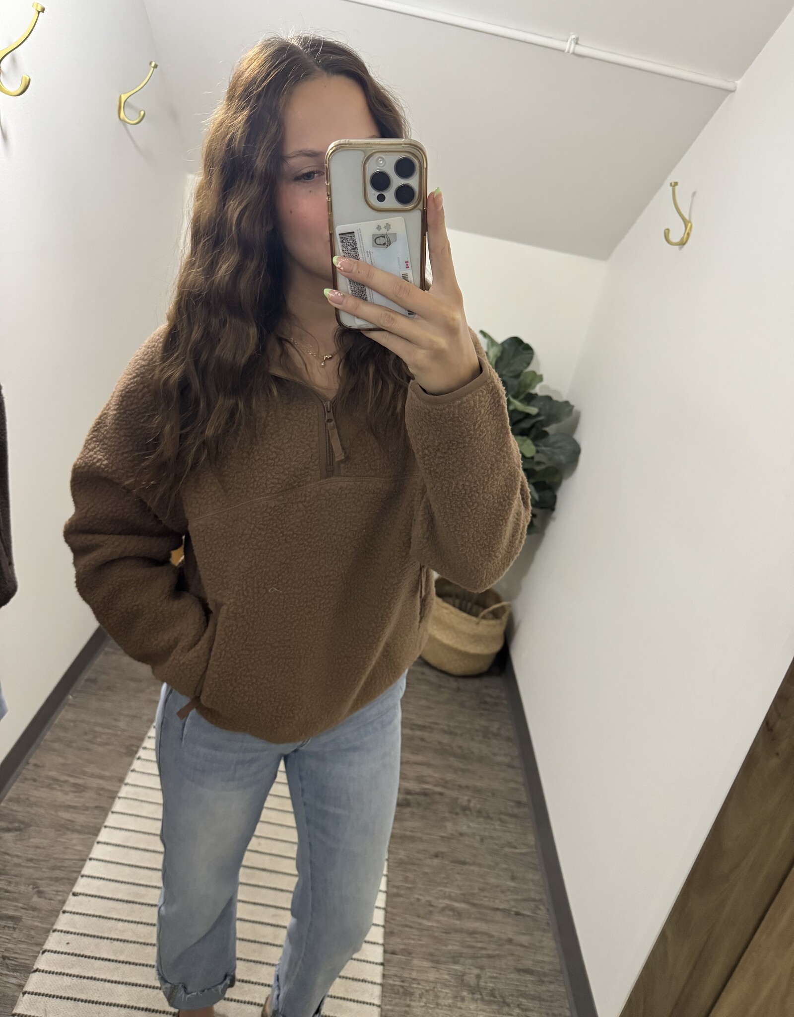 Sherpa Half Zip Pullover