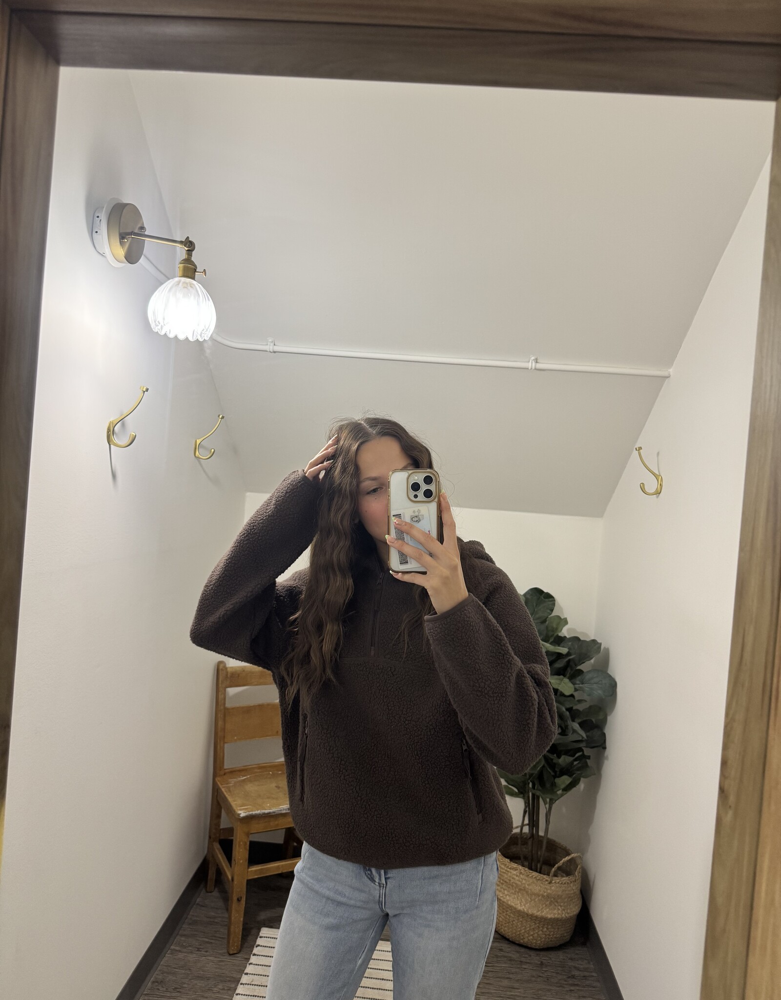 Sherpa Half Zip Pullover
