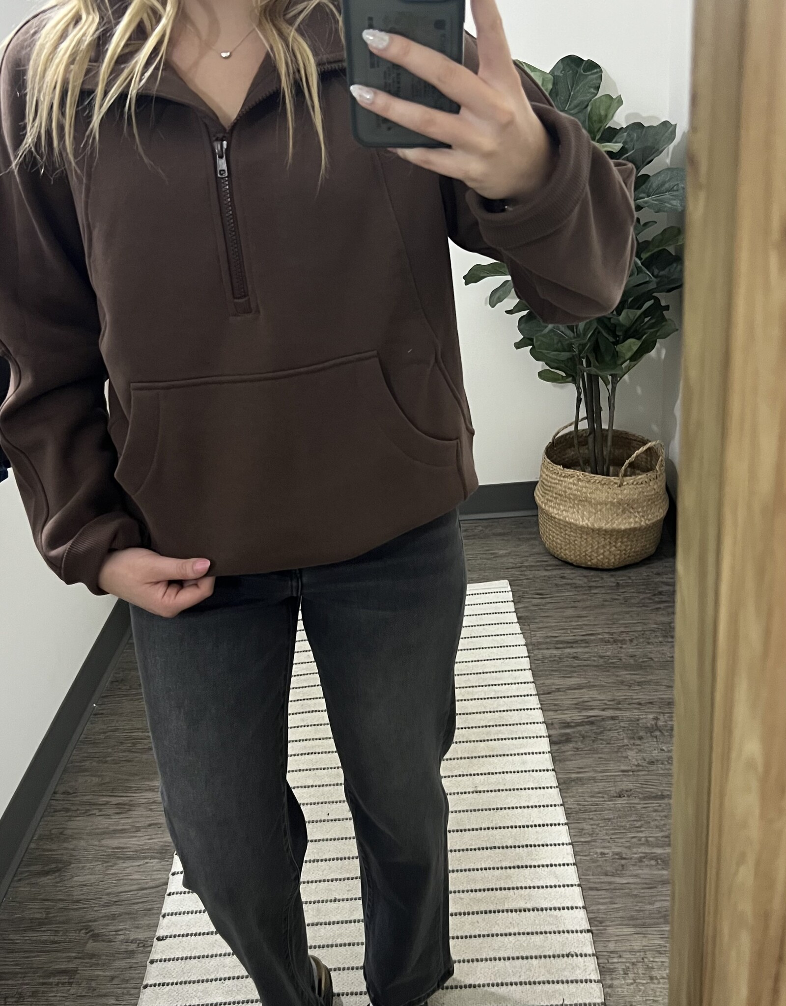 Raglan Quarter Zip Pullover