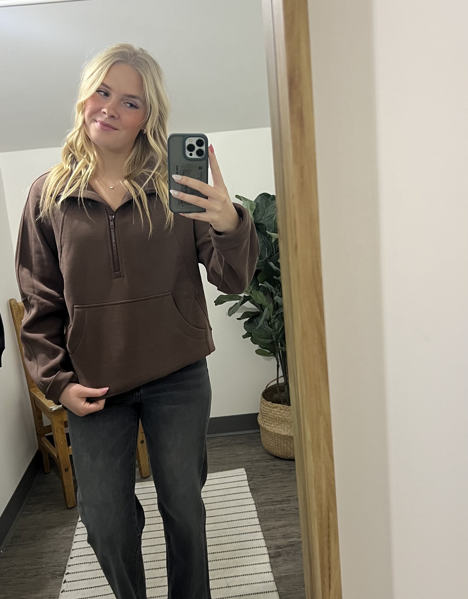Raglan Quarter Zip Pullover