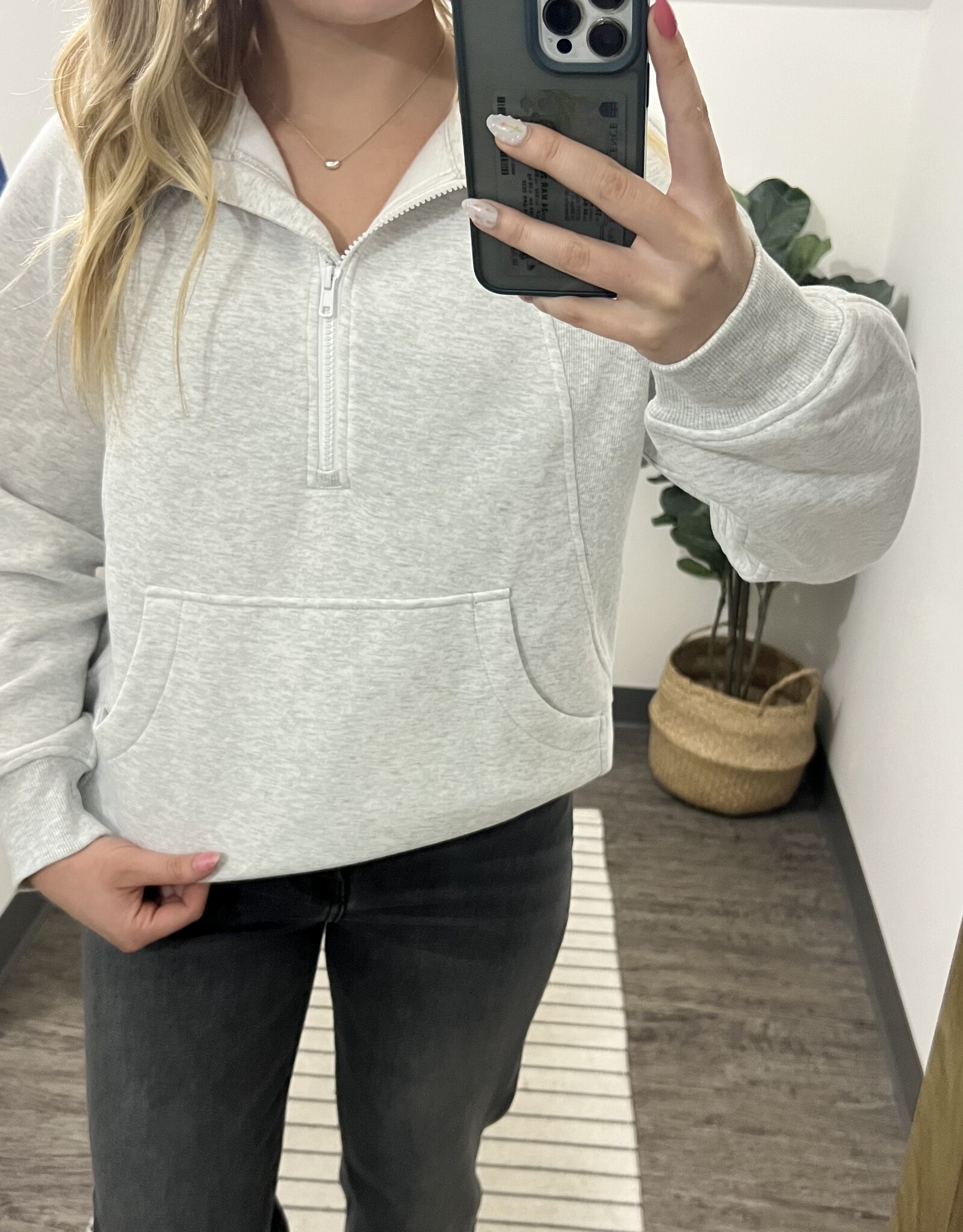 Raglan Quarter Zip Pullover