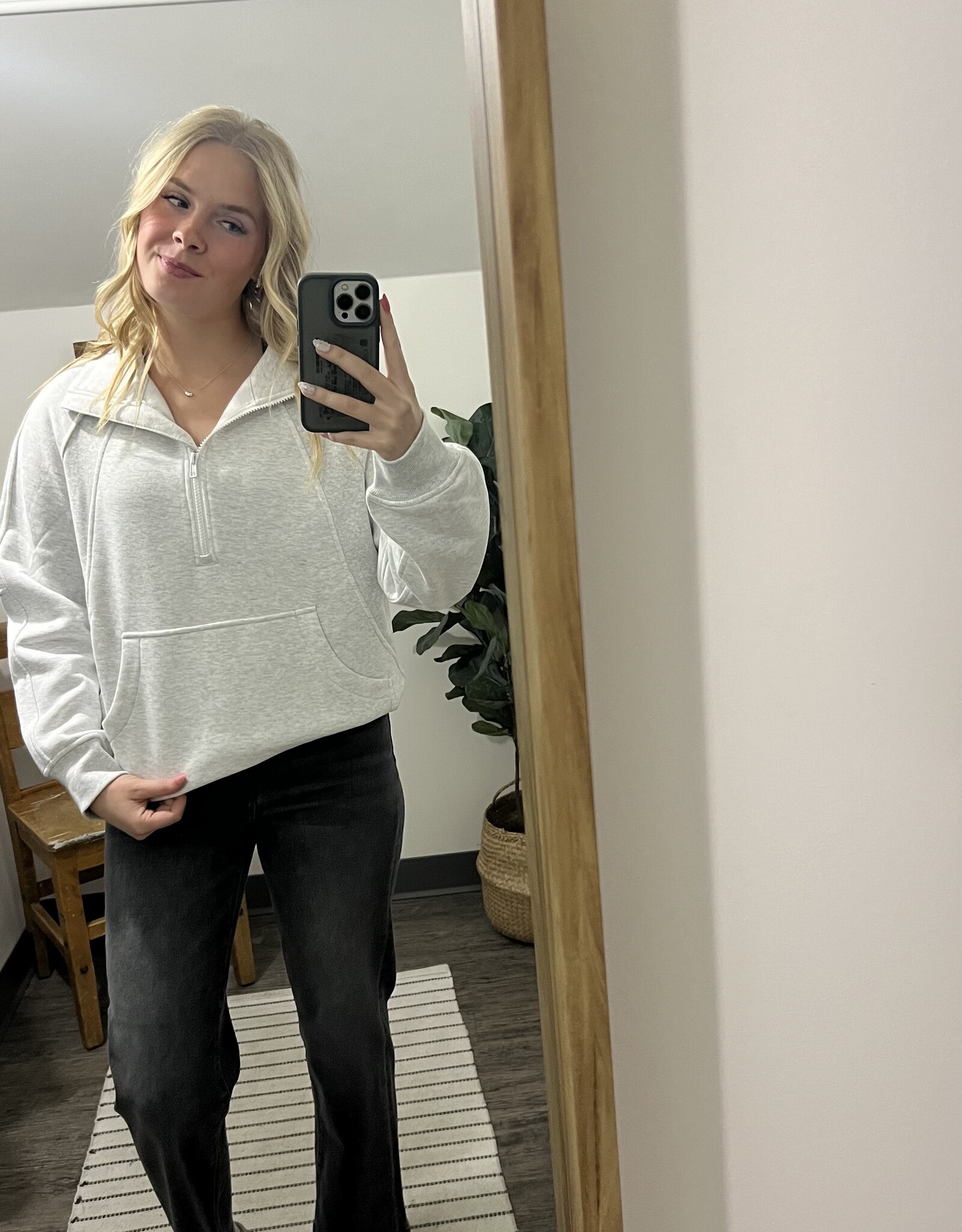 Raglan Quarter Zip Pullover