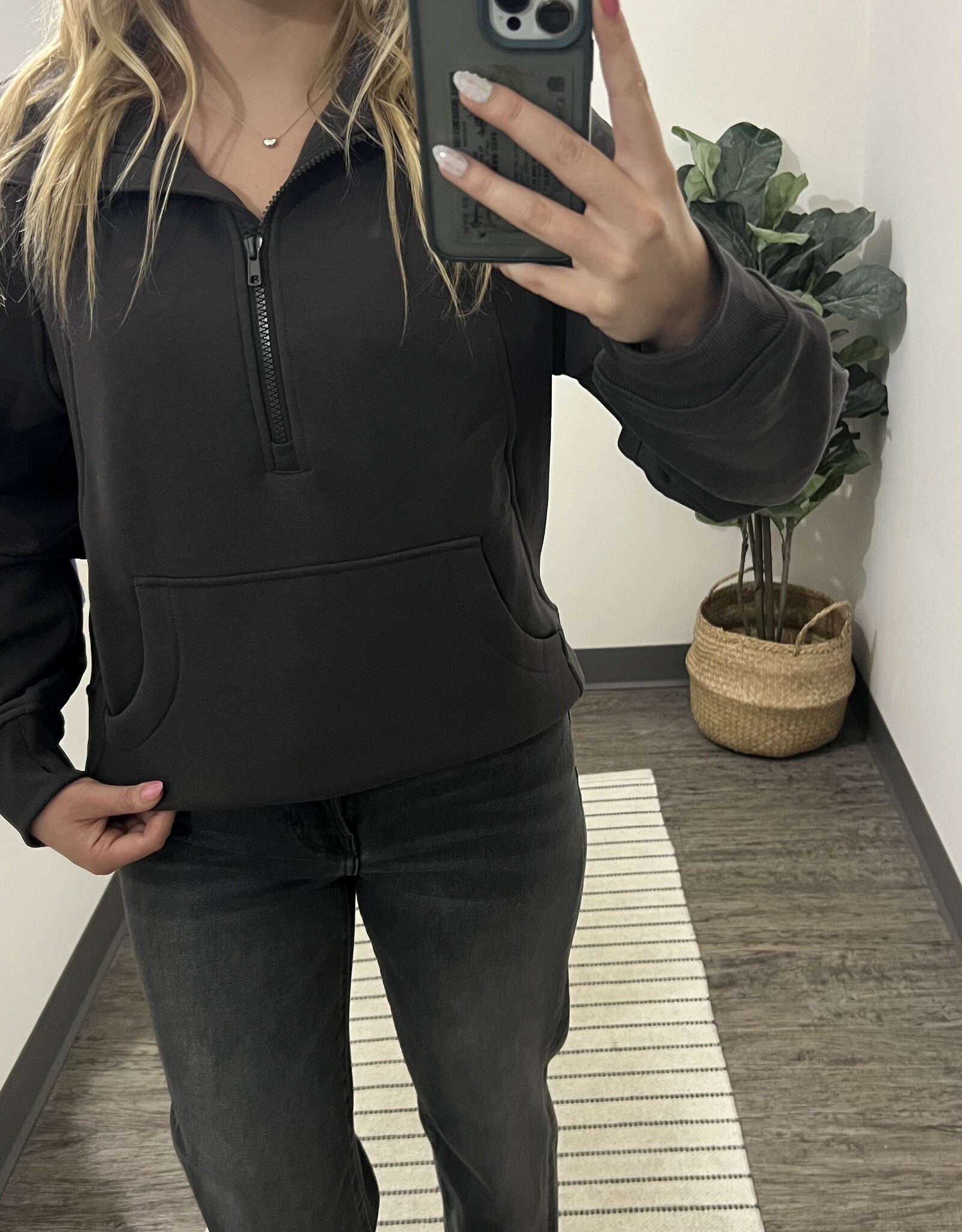 Raglan Quarter Zip Pullover