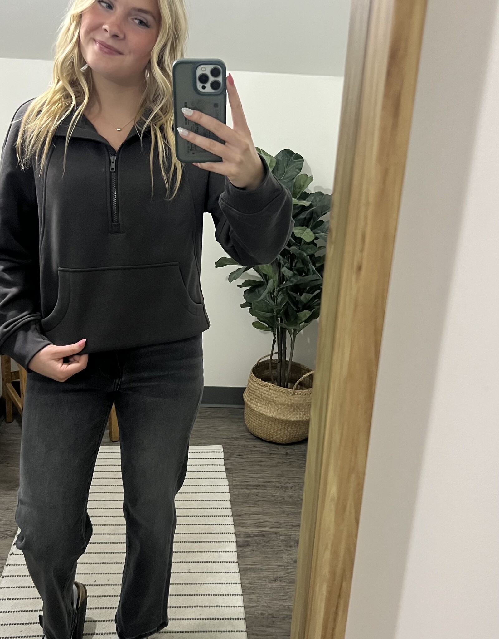Raglan Quarter Zip Pullover