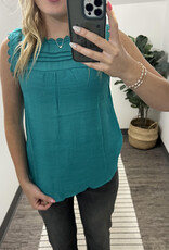 Blu Pepper Sleeveless Lace Edge Top