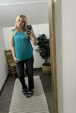 Blu Pepper Sleeveless Lace Edge Top