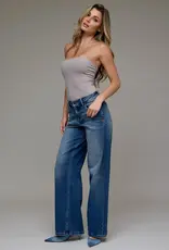 Hidden Mid Rise Dark Vintage Dad Jeans