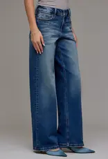 Hidden Mid Rise Dark Vintage Dad Jeans